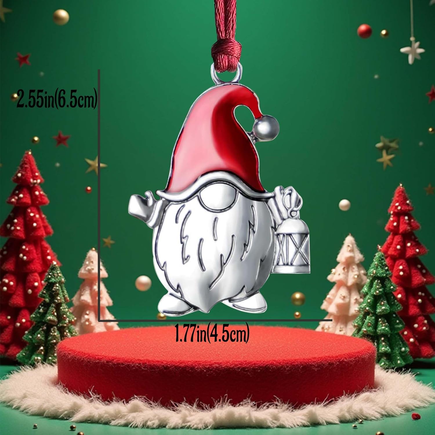 Christmas Ornaments 2025,Gnome Xmas Keepsake Pendant, Christmas Tree Ornament Handcrafted Metal DIY Hanging Craft Collectibles for Xmas Trees Home Party Party Gifts (Gnome)