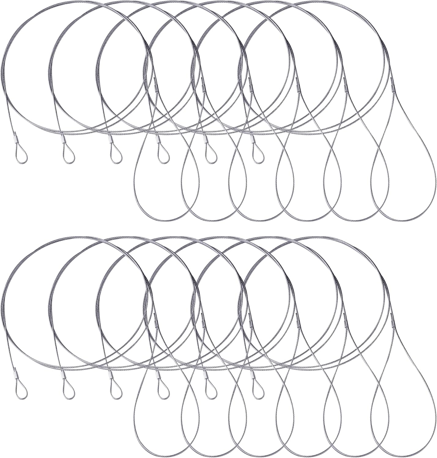 12Pcs Trap Wire (72in 7x7 5/64 Cable) Fits for Traps Extension