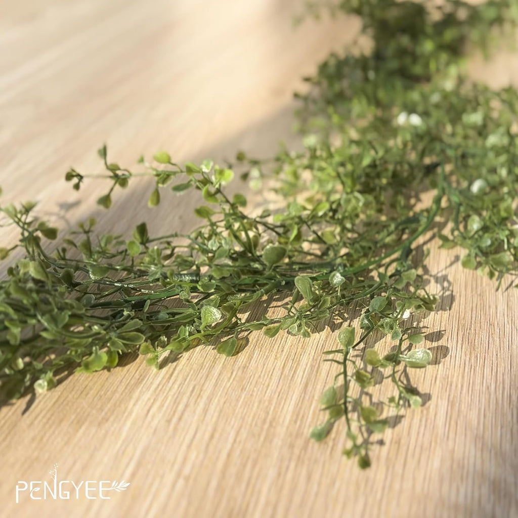 6 Pack 5.57ft Artificial Greenery Garland, Leaf Garland for Room Decor, Garlands for Decoration, Fake Vines Hanging Plants for Home Bedroom Garden Wall Wedding Decor 039