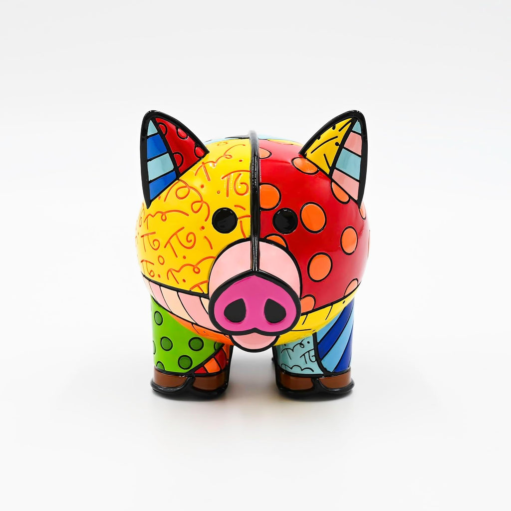 Britto Collectible Figurine - Iconic Art Figurine, Decorative Displays for Modern Home Decor | Designed by Iconic Artist Romero Royal Pig (Multicolor)