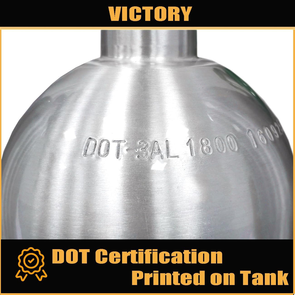 Victory 20lb CO2 Tank Aluminum Cylinder with CGA320 Valve