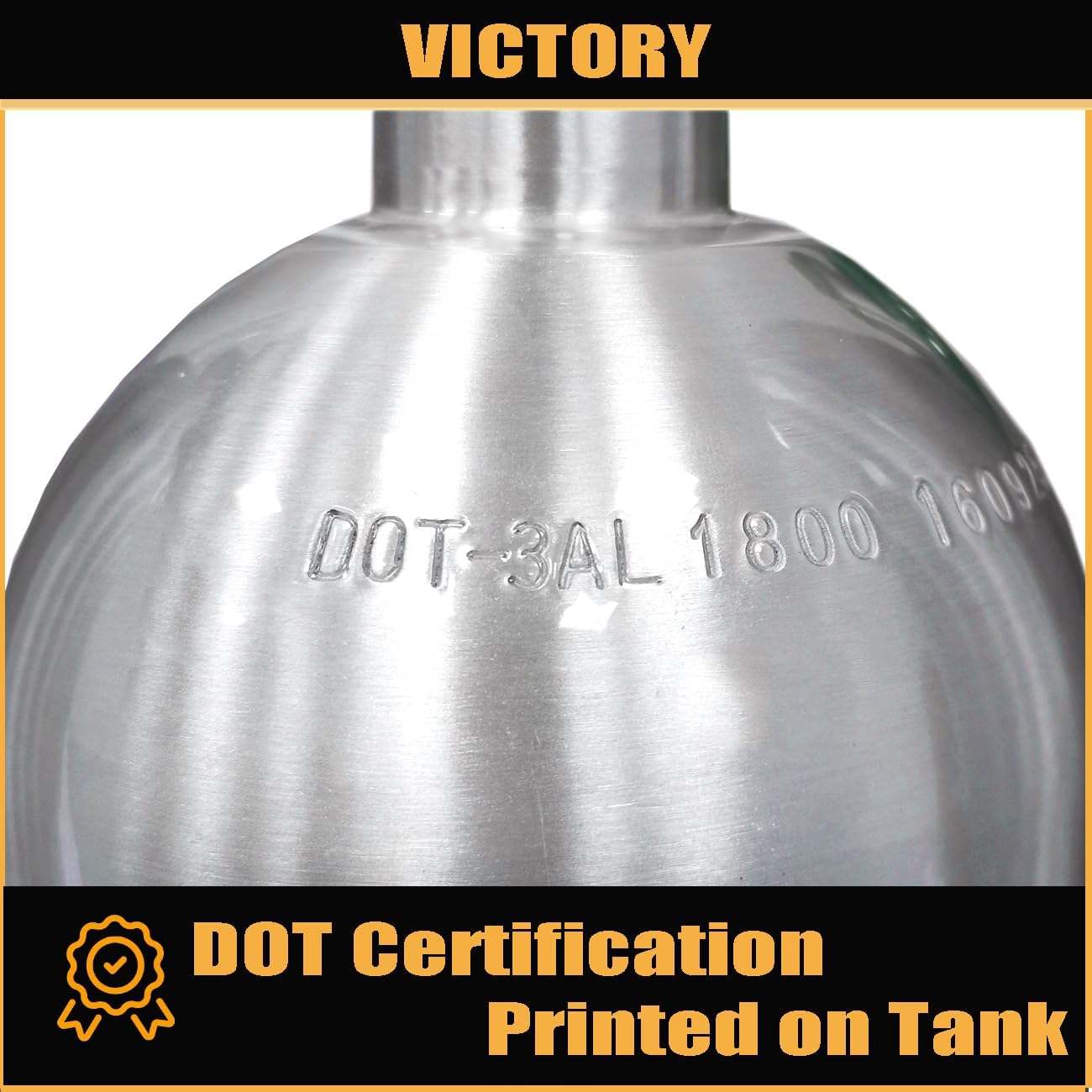 Victory 20lb CO2 Tank Aluminum Cylinder with CGA320 Valve