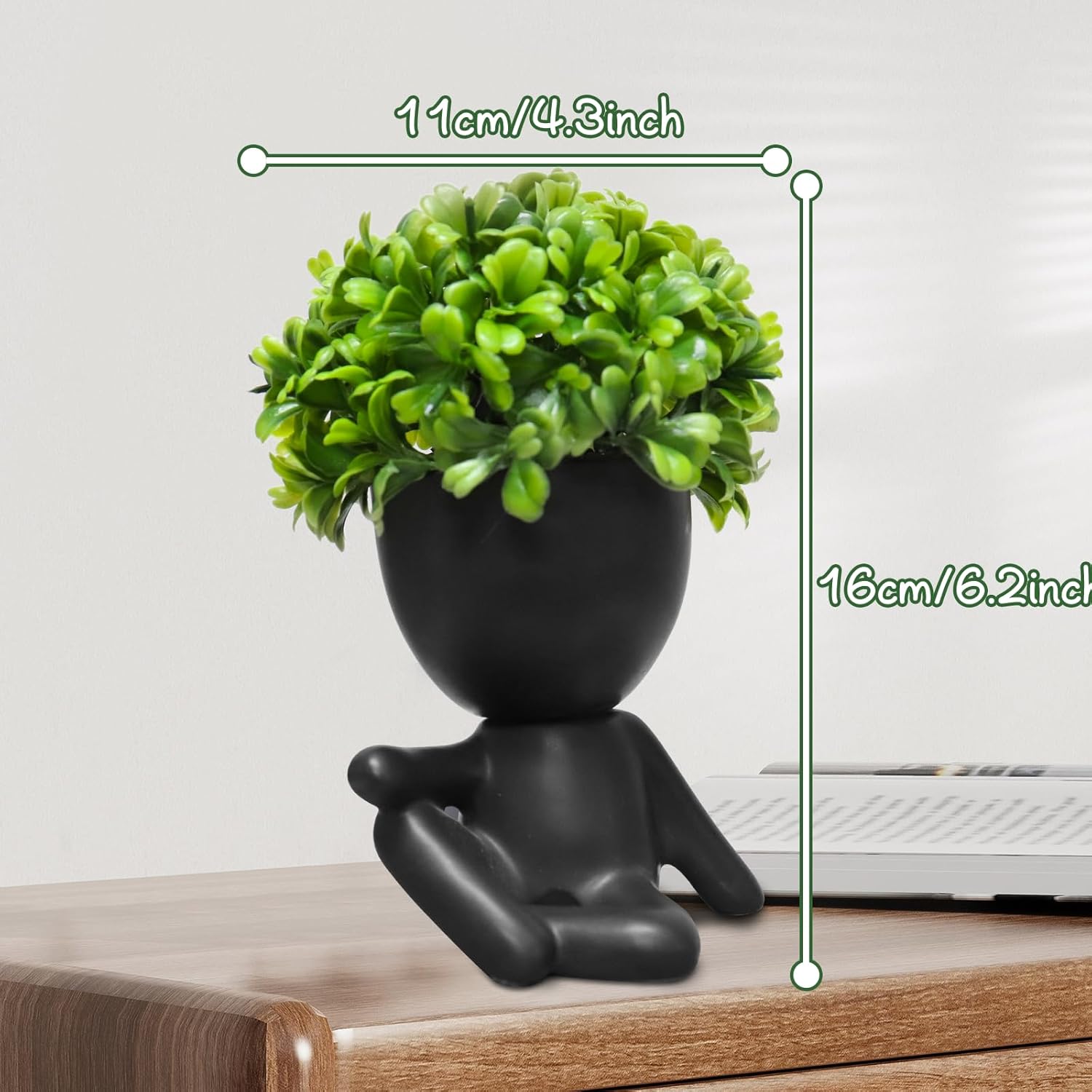 Zerzsy Fake Succulent, Mini Succulents Plants Desk Plant for Office Decor for Women, Cute Fake Plants Bathroom Decor- Set of 1