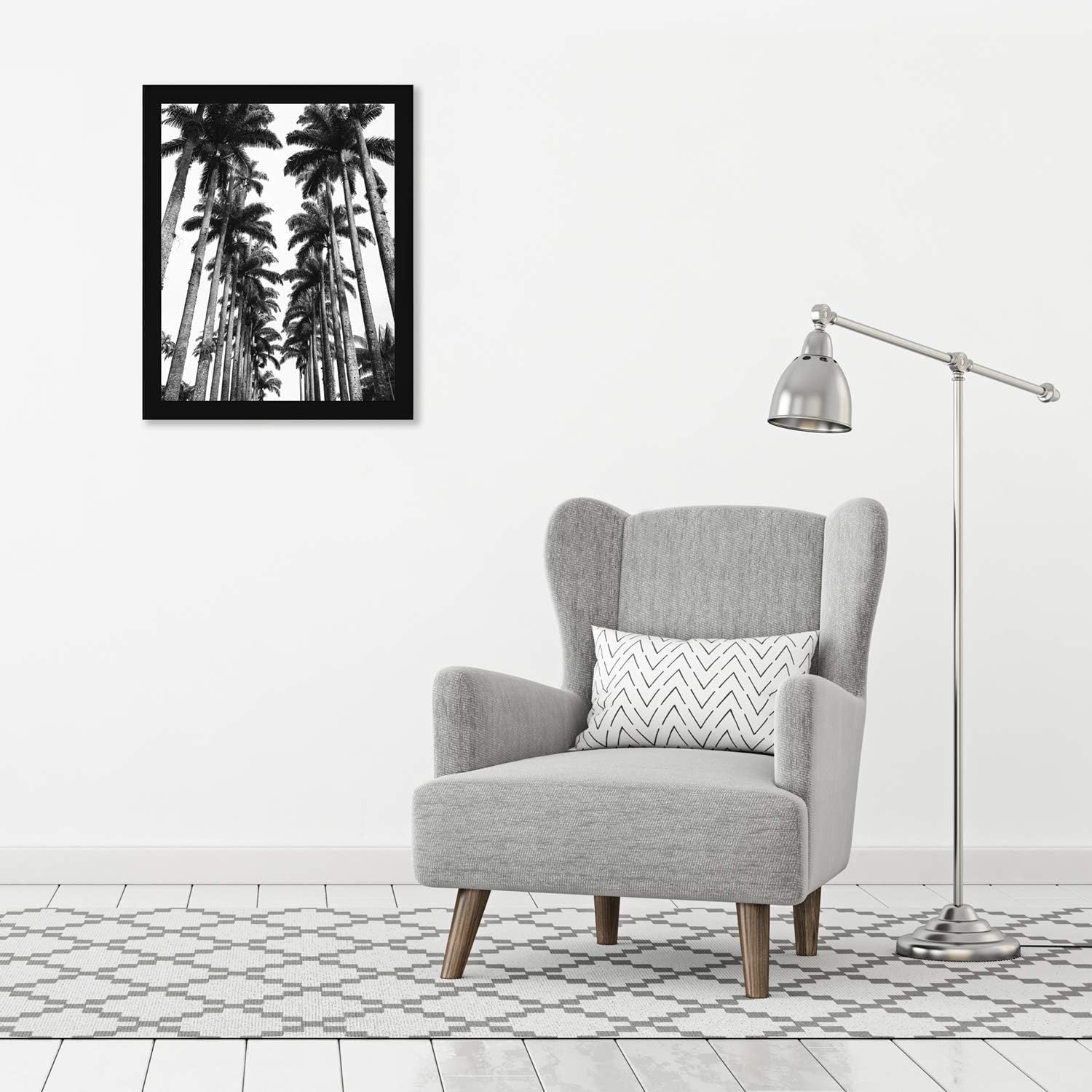 Americanflat 22x28 Poster Frame with Polished Plexiglass - Black Picture Frame - Wide Photo Frames Made of Engineered Wood for Vertical or Horizontal Wall Display - Epic Collection - Black