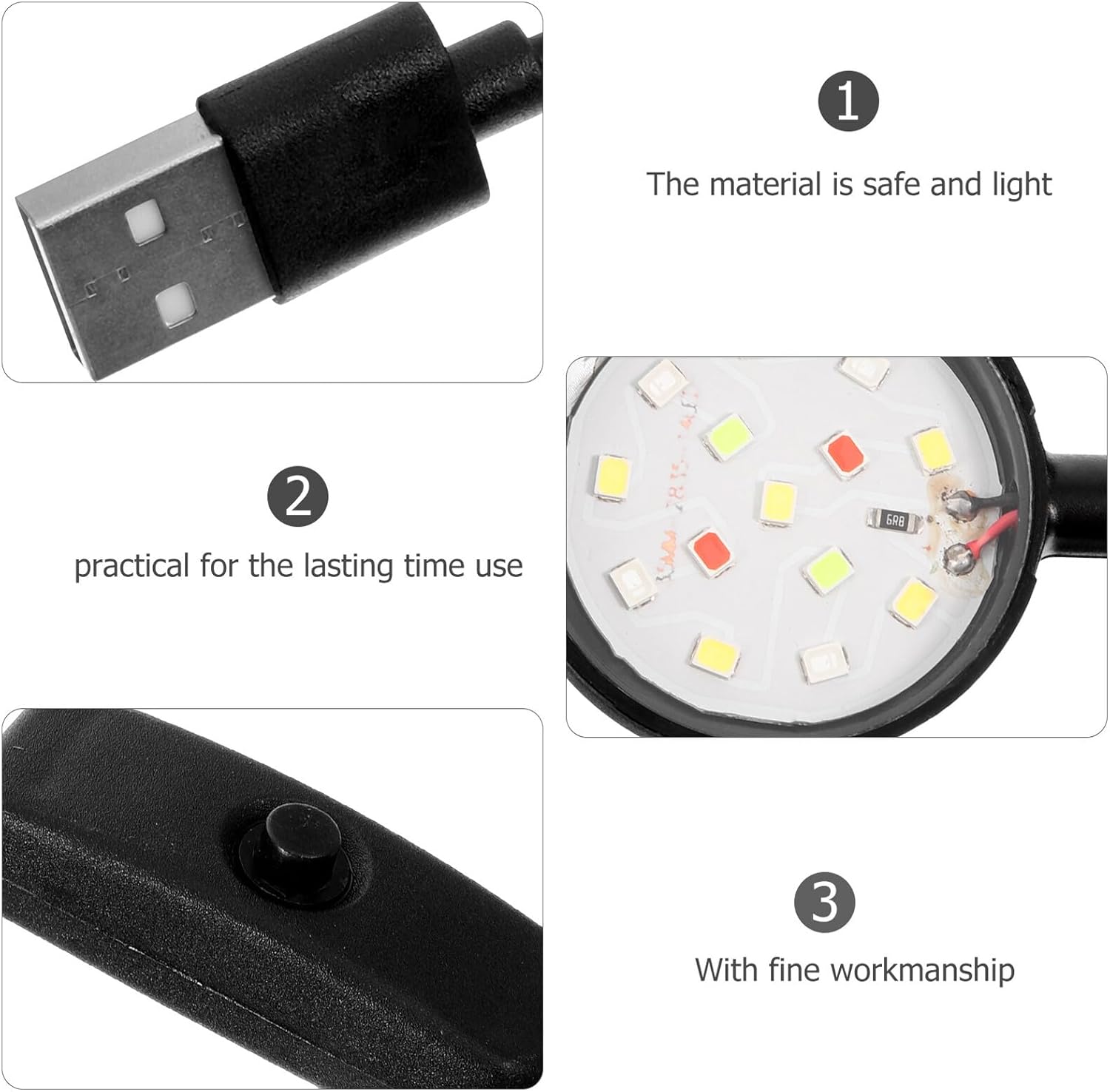 USB Clip Aquarium LED Light for Fish Tanks Aquarium Lamp with Full Spectrum for Aquatic Plant Photosynthesis and Decorative Lighting Suitable for Home and Professional Use