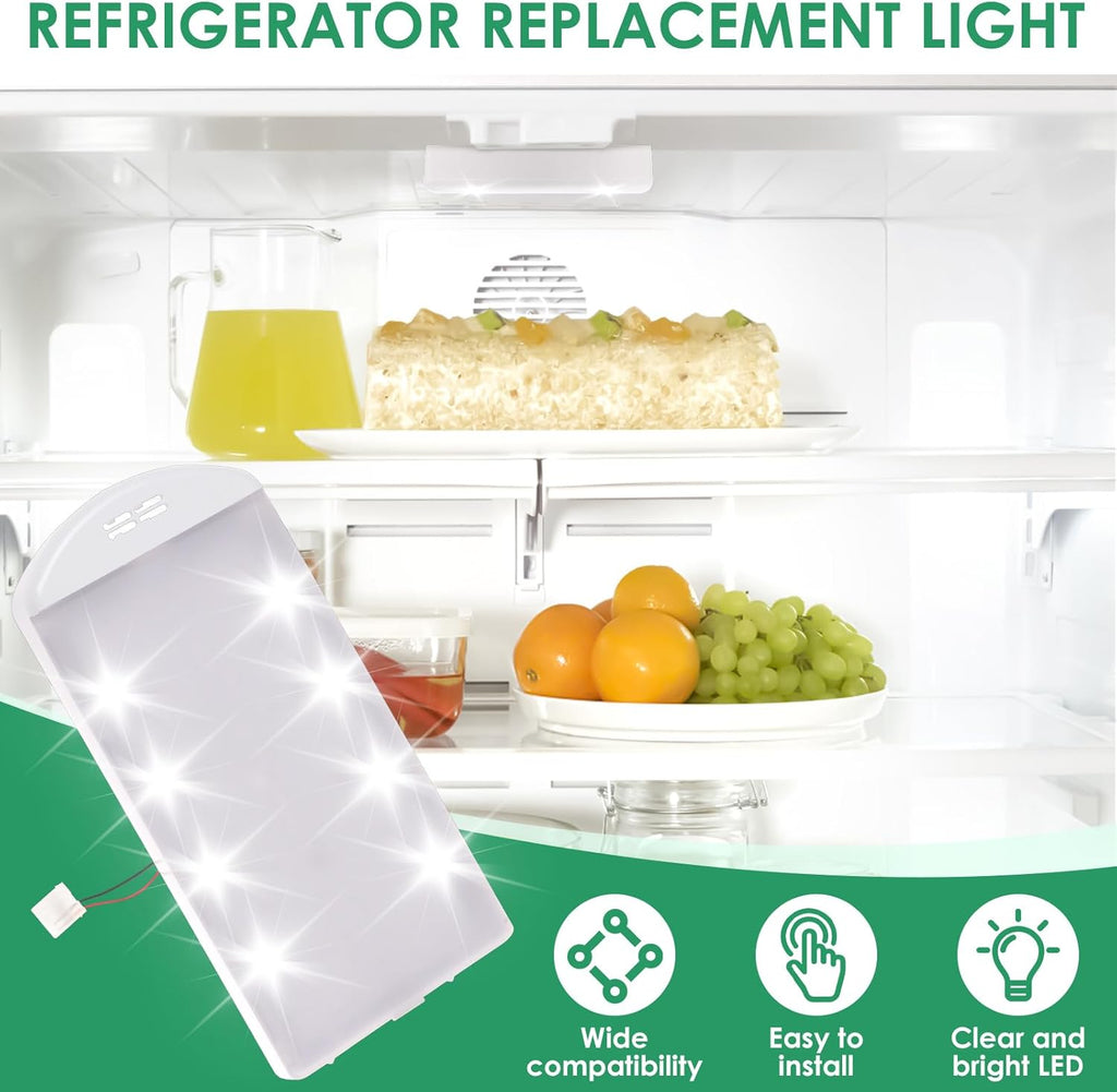 2Pcs W11527432 Fridge LED Light Replacement for Maytag Amana Refrigerator Module W11101384 W11333374 W11387579 W11042554 WRX735SDHZ02 WRX735SDHZ03