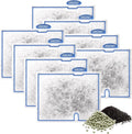 8 Pack Small Aquarium Filter Cartridges Compatible with Aqueon Replacement Filter Cartridges Compatible with Aqueon QuietFlow E Internal Power Filter Size 10 and Minibow Aquarium Filters Size 1/2.5/5
