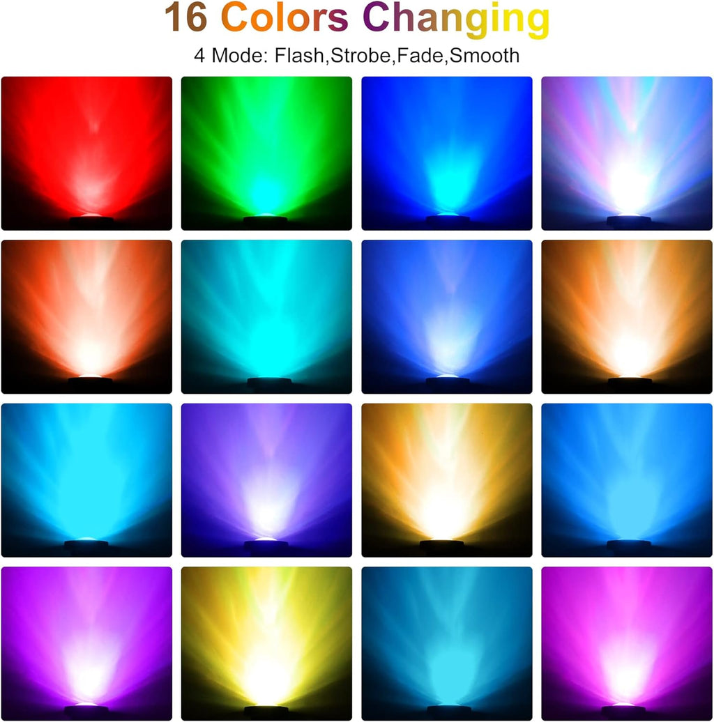 RGB Pond Lights with Timer, LED Underwater Submersible Colorful Landscape Spotlights, 98ft Remote Control IP68 Waterproof Fountain Lights for Fish Aquarium Tank Garden Yard Pool (Set of 3)