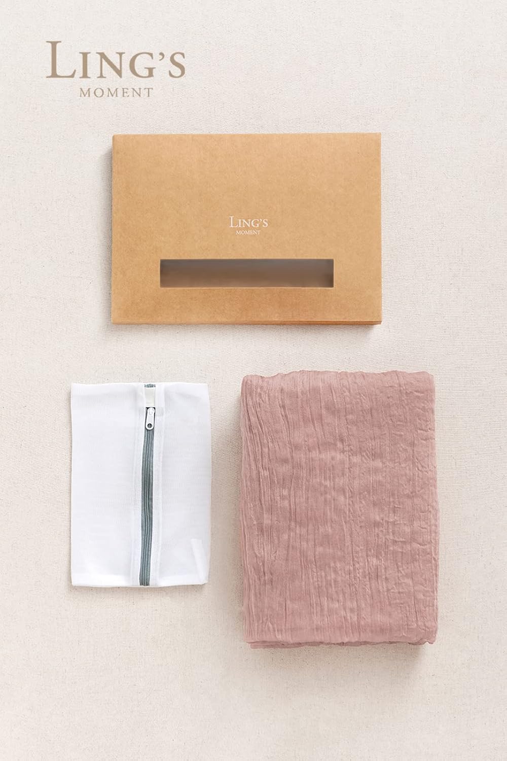 Ling's moment 10Ft x 35" Wide Dusty Rose Gauze Semi-Sheer Table Runner Pink Cheesecloth Tablecloth for Wedding Party Bridal Shower Boho Table Decor