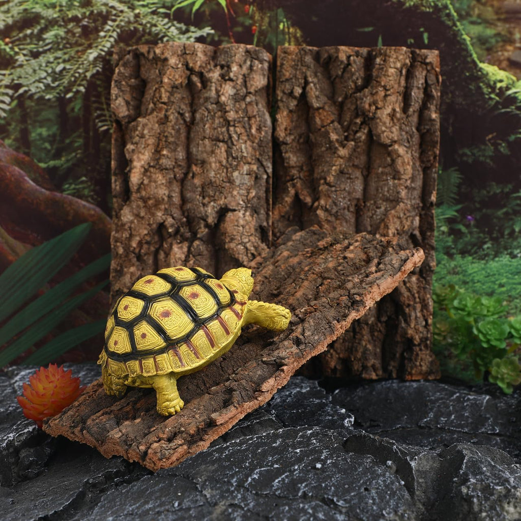 3 Pcs Cork Terrarium Background Reptile Bark Backdrop Bearded Dragon Tank Wall Habitat Decor for Gecko Lizard Tortoise Frog