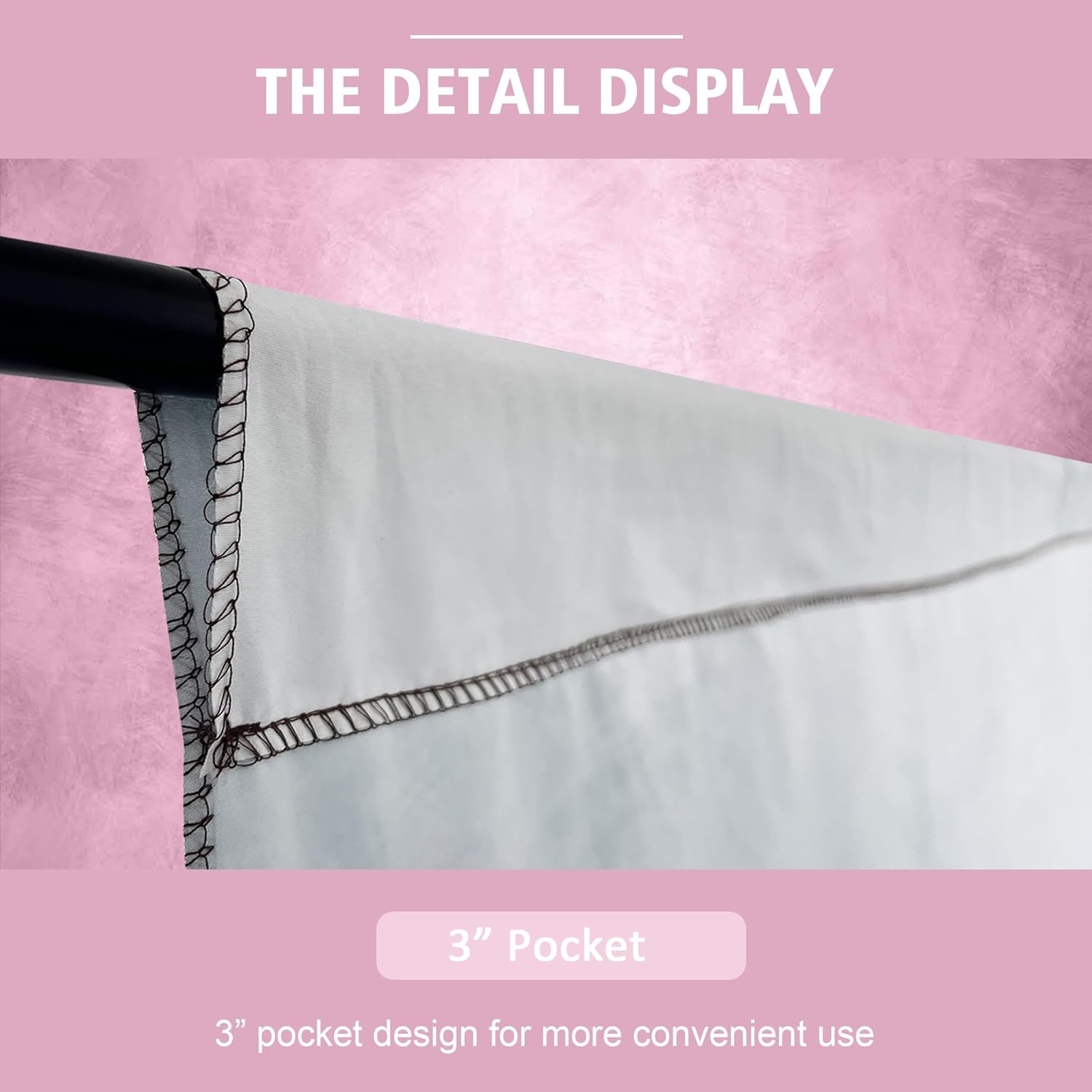 Abstract Professional Photography Backdrop for Portrait Photo Props Booth Background Photoshoot Studio with Polyester Fabric Roller Pocket on Top (8x12ft,Light Pink,No Stand)
