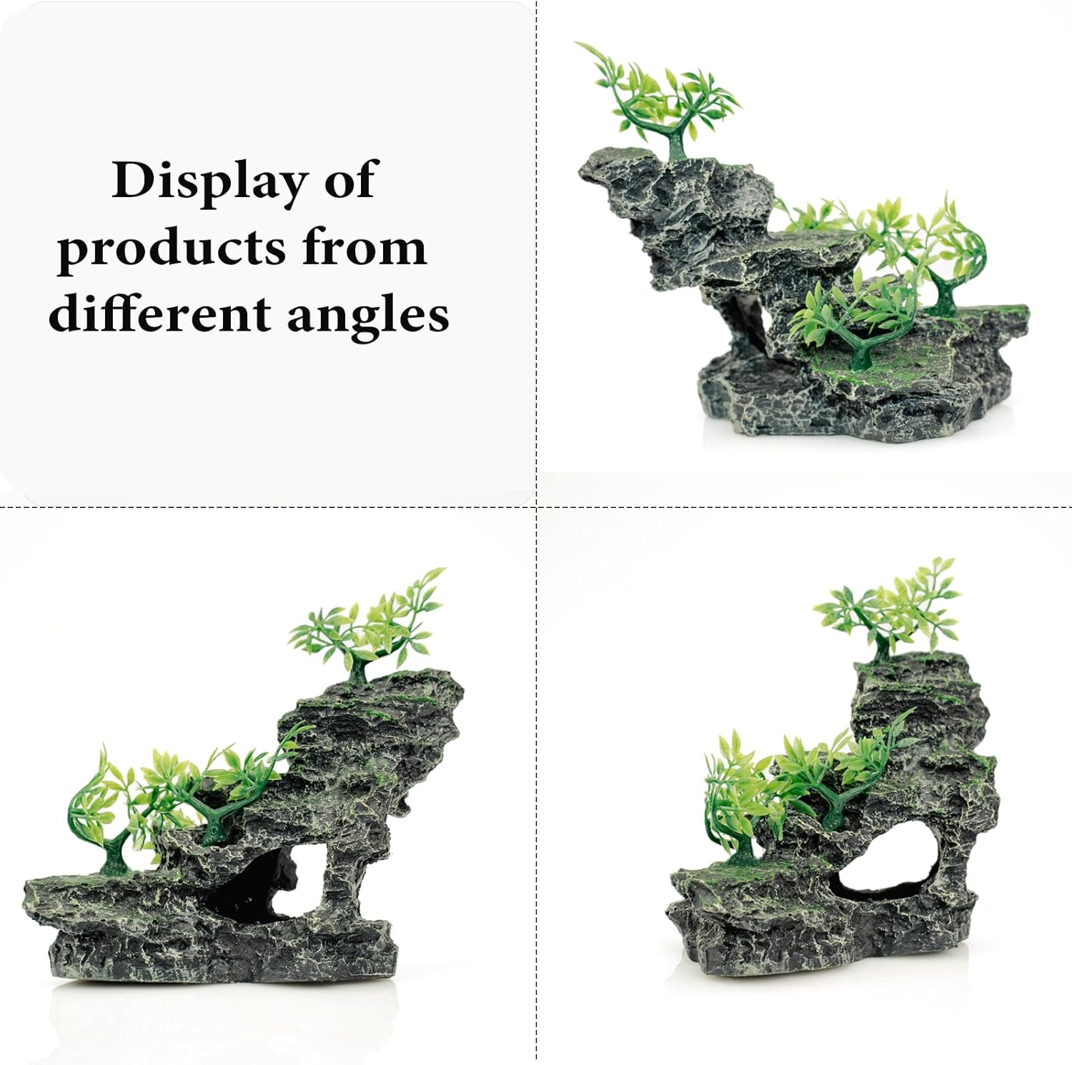 Fish Tank Decoration - Aquarium Ornament Rock Cave Landscape,01