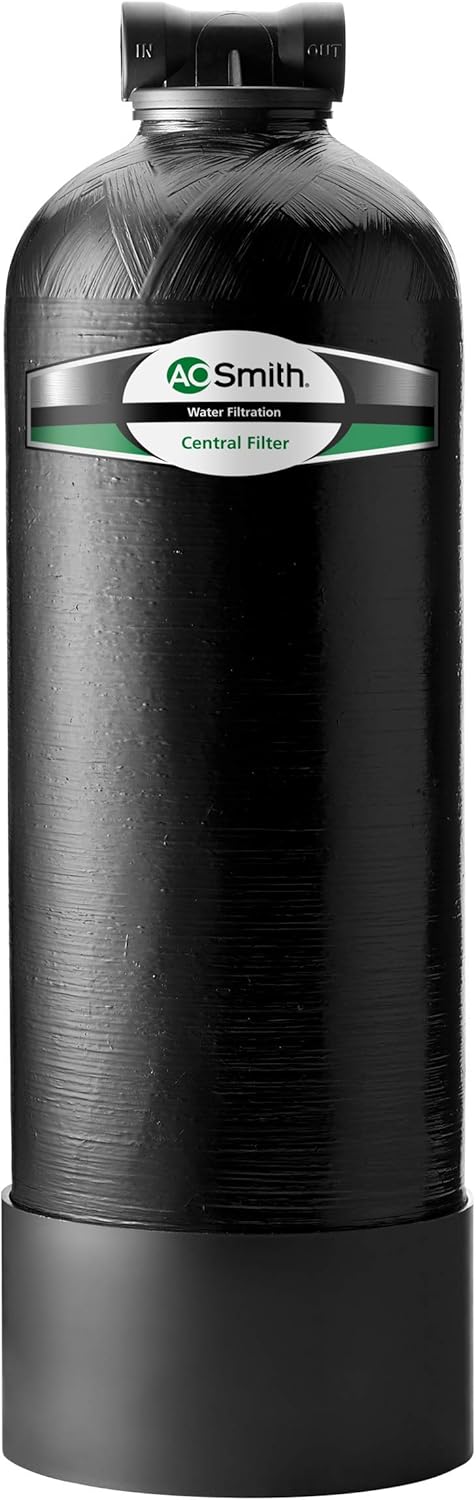 AO Smith Whole House Water Filter System - Whole Home Filtration for Well & City Water - Filters 96.9% of Chlorine Taste & Odor - 6 yr, 600,000 Gl, AO-WH-Filter