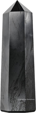 Amazing Gemstone Large Hematite Crystal Towers ~ Natural Healing Crystal Point Obelisk for Reiki Healing and Crystal Grid (5.5 to 6 INCH)