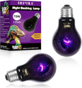 LUCKY HERP Reptile Heat Lamp 75W 2 Pack, Reptile Night Heat Bulb, Reptiles & Amphibians Basking Spot Light Bulb for Bearded Dragon, Lizard, Snake, Turtle, Chameleon