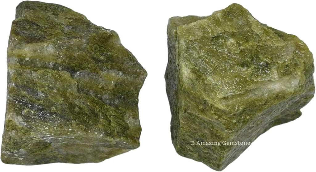 Amazing Gemstone Vesuvianite Raw Crystals and Healing Stones, Natural Rocks for Tumbling and DIY Raw Stones and Crystals (1 LB)