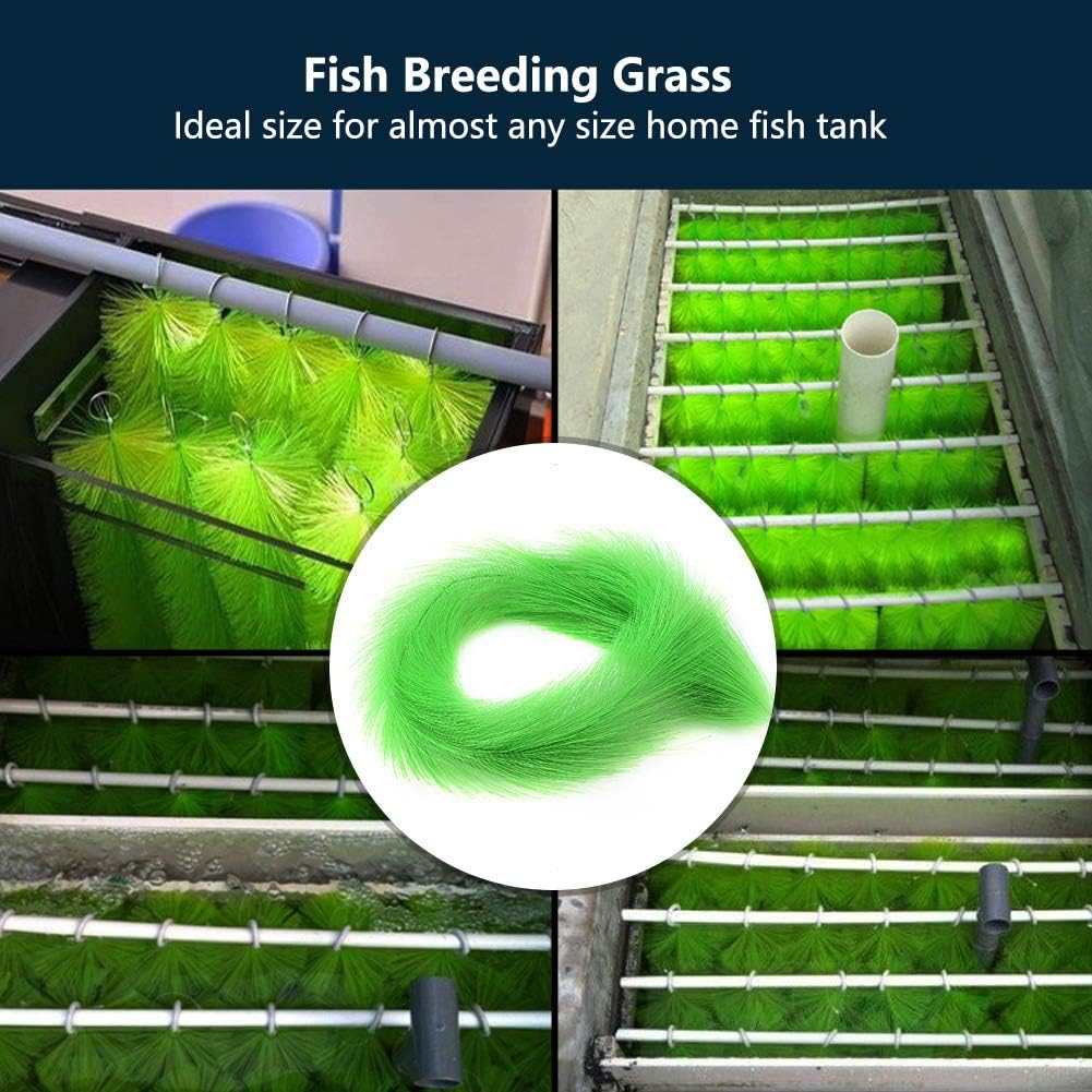 Fish Breeding Grass, Spawning Mops and Safe Baby Fish Hideout - Decorative Aquarium Grass (100 x 15 cm)