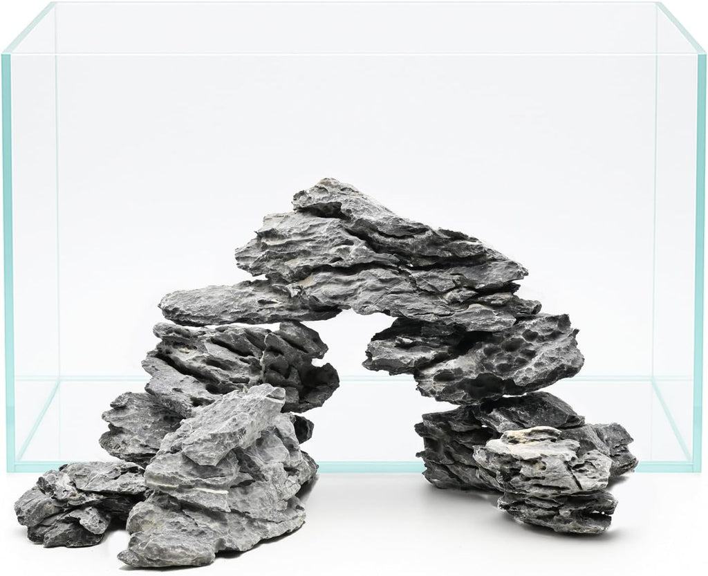 Natural Seiryu Stones Dragon Rocks 10lb Natural Aquascaping Stones for Aquarium Landscaping Fish Tank Decoration and Reptile Terrarium Décor-2-7 Inches