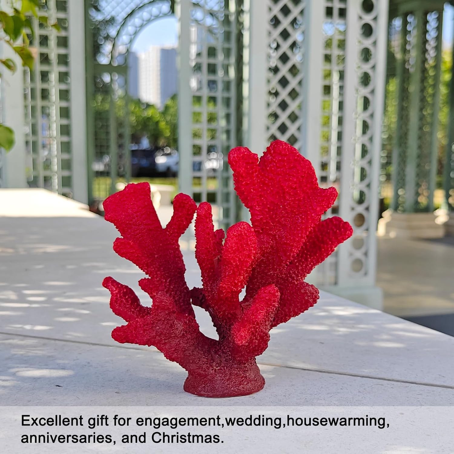 Beach Style Lifelike Coral Figurine, Coral Reef Statue, Ideal for Home Decor and Ocean Themed Decoration