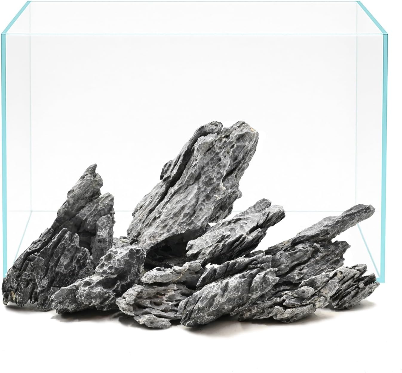 Natural Seiryu Rocks Aquarium Hardscape Rocks 20lb Aquascaping Stones for Fish Tank Aquarium Terrarium Shrimp Paludariums and Planted Tank Décor-2-9 Inches