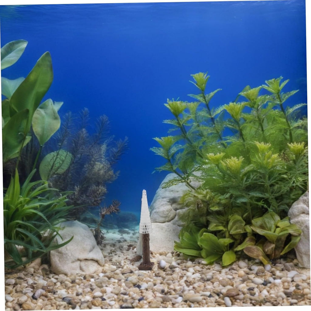 POPETPOP 2pcs Aquarium Moss Trees Betta Fish Tank Accessories Christmas Tree Simulation Plant Trunk Ornament Fish Habitat Decoration for Tank Hide and Holiday Display