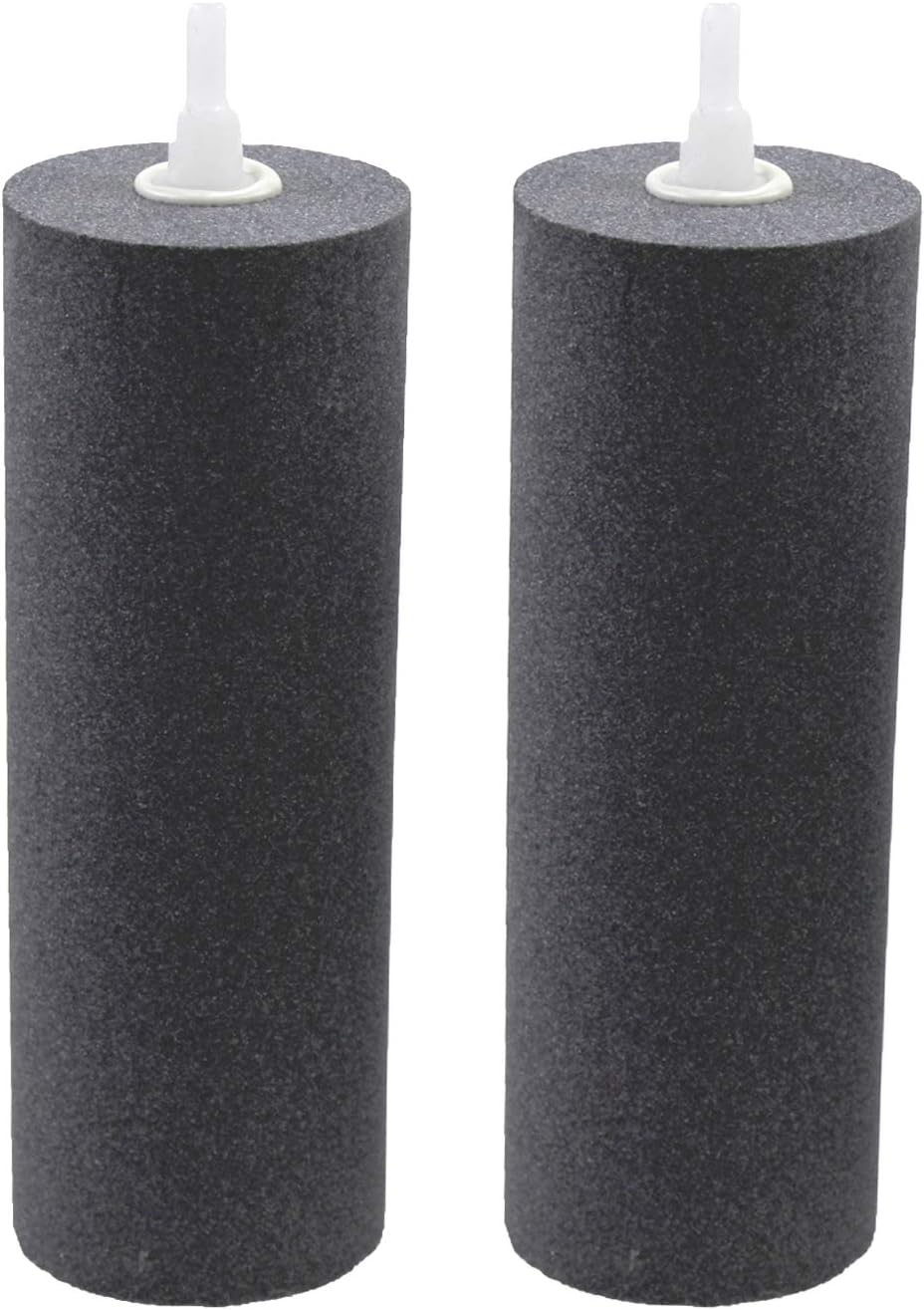 AQUANEAT Aquarium Air Stones 6x2 inch 2 Pack, Large Airstone, Aerator Bubble Diffuser, Air Pump Accessories for Aquariums, Hydroponic, Ponds and Fish Tanks