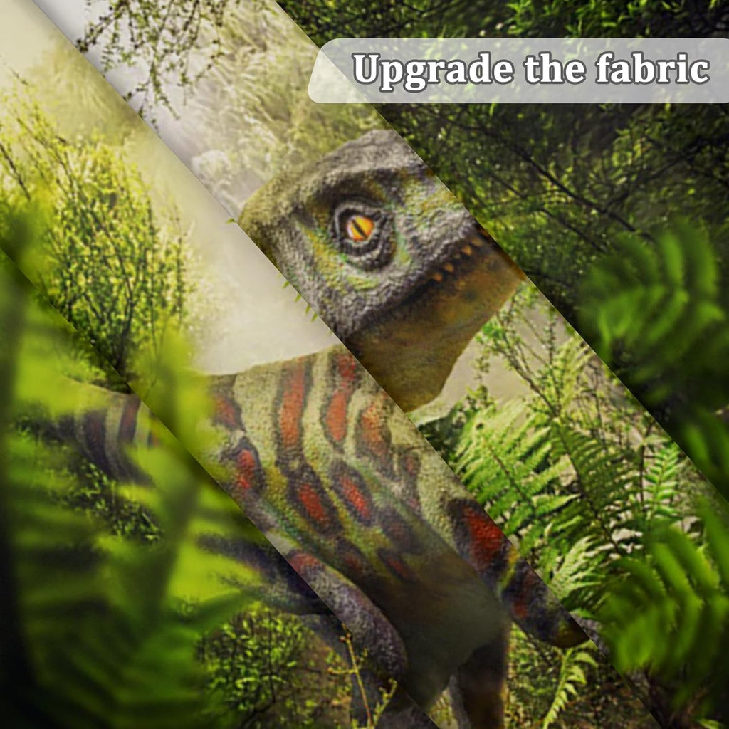 Renaiss 6x4ft Dinosaur Backdrop for Photoshoot Fabric Jurassic Period Jungle Forest Photography Background for Kids Boys Man Birthday Party Supplies Wallpaper Portrait Photo Props