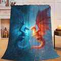 Dragon Throw Blanket Dragon Stuff Gifts for Kids Girls Boys Adults Women Men Soft Cozy Warm Plush Fluffy Fuzzy Fleece Blanket Decor 40''X50''