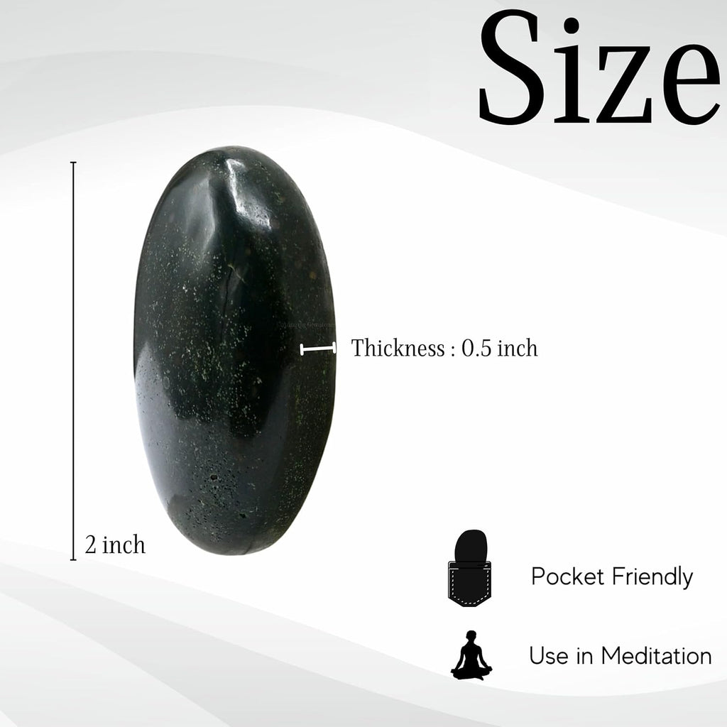 Amazing Gemstone Bloodstone Crystals and Healing Stones - Large Palm Stone Crystals Piedra - Crystal for Good Luck, Balanced Positive Energy, Meditation - Unique Stocking Stuffers and Gifts for Women