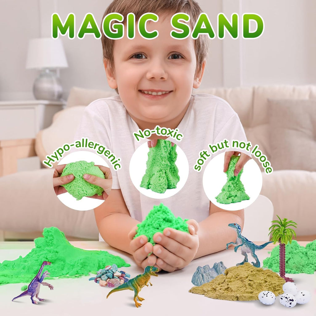 JoyCat Dinosaur Terrarium Kit Night Light for Kids,12 Colors+4 Dimmable Levels, Remote+Timer Press Night Light for Baby Nursery Lamp, Portable Toddler Lamp Gifts