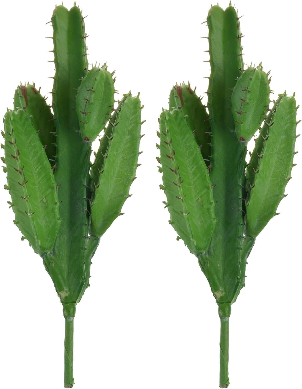 Bluecell 2pcs Real Looking Artificial Cactus Plant DIY Material for Home Decoration Flower Arrangement