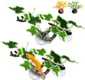 kathson 4 PCS Reptile Corner Branch Resin Snake Climb Tree Branch Decor Reptile Branches for Climbing with Suction Cups Frog Terrarium Plants for Lizard Bearded Dragons Gecko