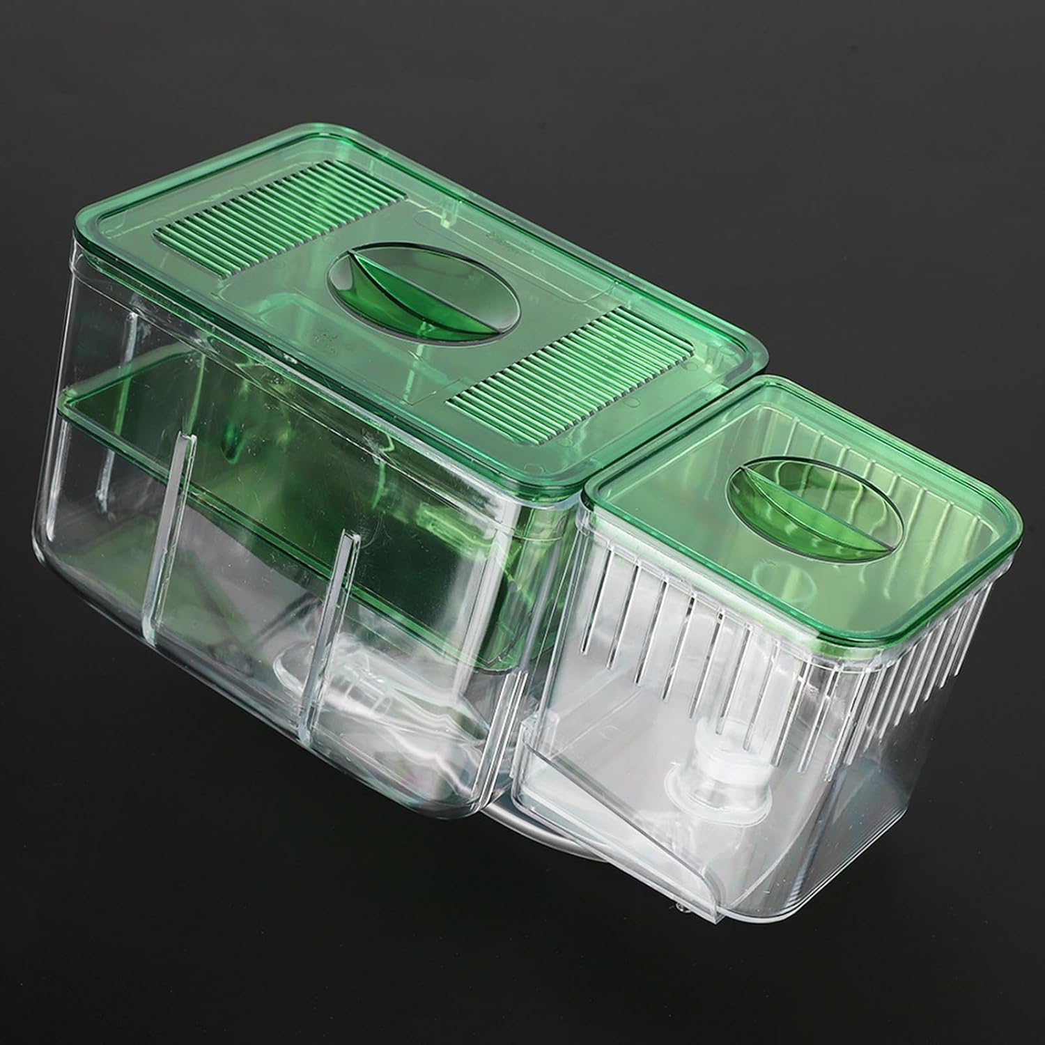 Breeder Box for Fish Tank, Breeding Transparent Aquarium Little Hatching Tanks Double Layer Isolation Hatchery Incubator Injured Small Shrimp Nursery Tank Divider Safe Separation