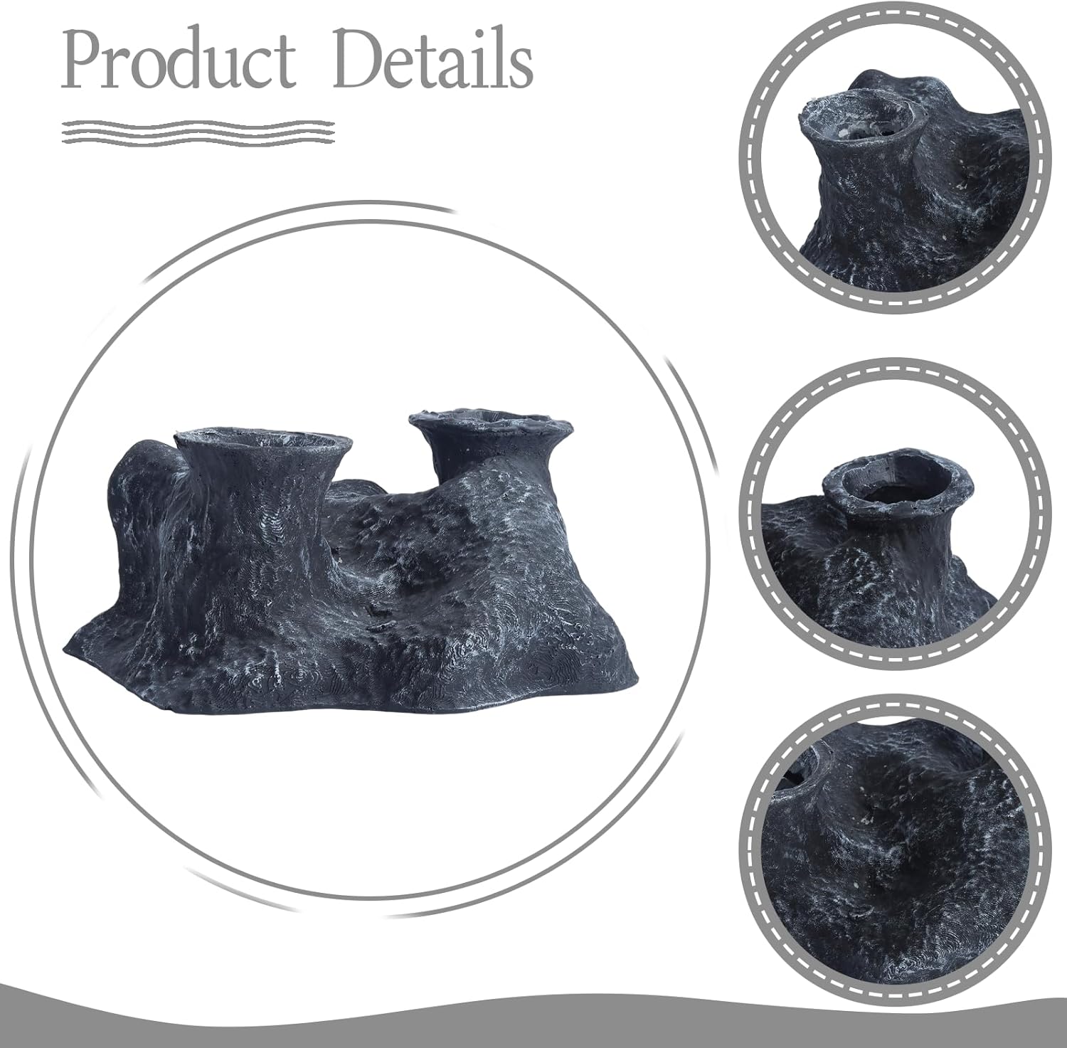 Saim Aquarium Cave Fish Tanks Decoration Simulate Tube Fish Hideout, Resin Fish Tube Viewing Tunnel for Betta Fish Tank Decor, Shrimp Tank Accessories Cichlid Caves