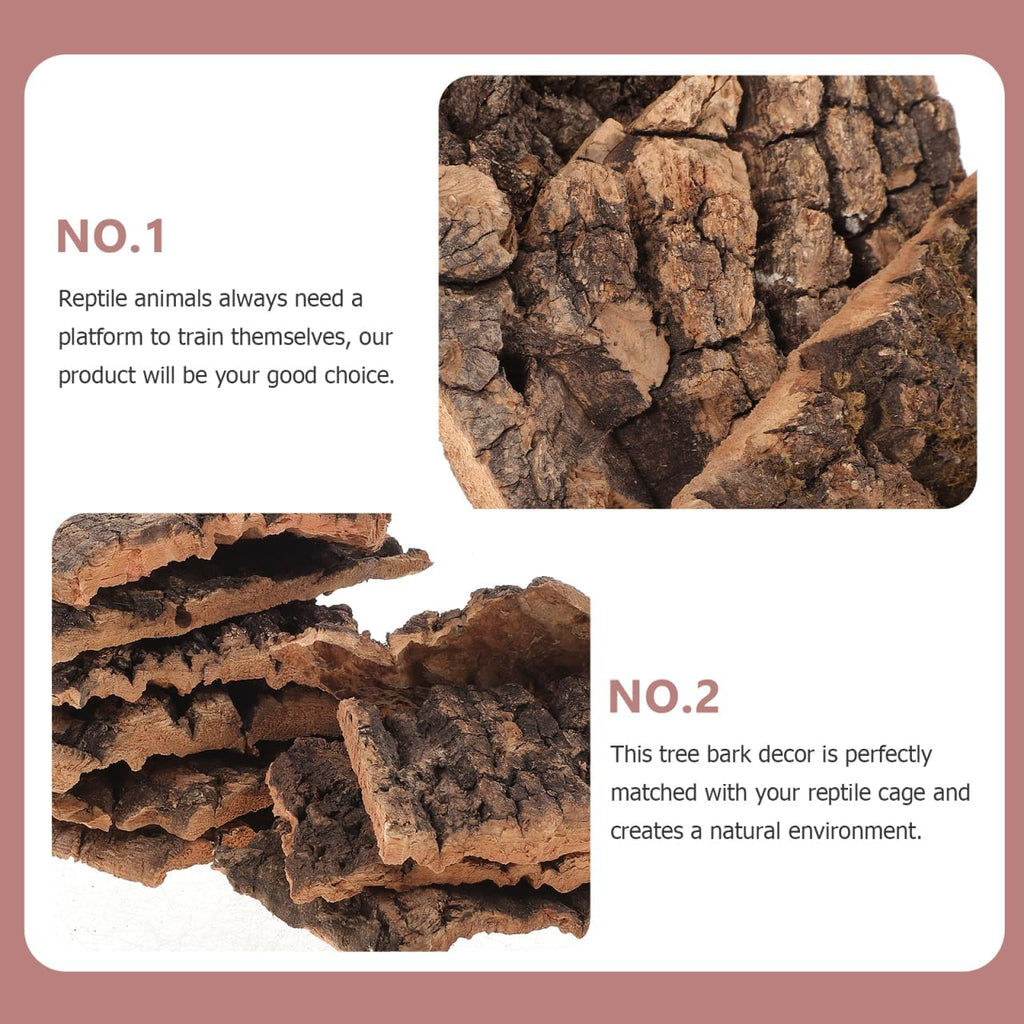 Cork Bark Background, Reptile Tank Tree Backdrop Wall Decor Habitat Climbing Mat Decoration for, Lizard, Turtle, Gecko, Bearded Dragon, Frog