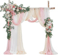 TINGE TIME Artificial Arch Flowers Kit Pack of 5, Wedding Decorations for Reception with Hanging Flowers, Wedding Arch Silk Floral Arrangements Ceremony Backdrop Bridal Shower Outdoor Party Decor