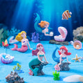 28pcs Mini Resin Animal Models,Mermaid Figurine Ornament Set, for Mermaid Aquarium Decor Classroom Treasure Chest Toys Miniature Dollhouse Decoration Cake Decorations