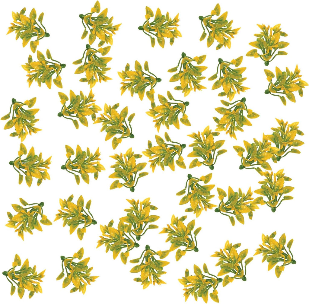 Mini Model Grass, 200 Pcs, Mixed Model Plants, Miniature Plants for School Project DIY Miniature Colorful Flower