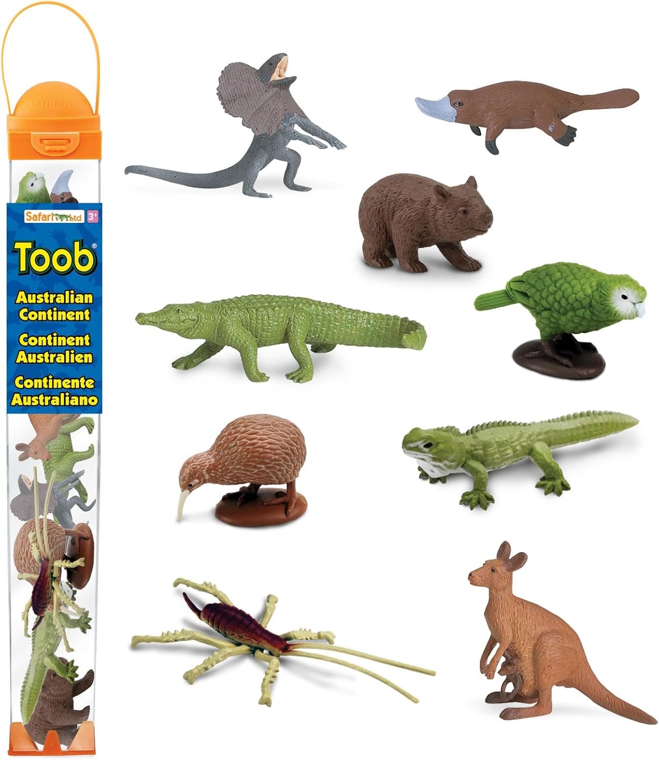 Safari Ltd. Australian Continent Toy Figures | TOOB Collection | Non-Toxic and BPA Free | Toy Animals | Suitable for Ages 3 and Up
