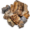SubstrateSource Natural Stone for Aquarium, Terrarium, Paludarium, Reptile Enclosures - Set of Decorative Rocks for Landcapes, Aquascaping, Fish Tank Decor (Petrified Wood Stone, 30 Pounds, 2-8")