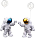 Floating Fish Tank Decorations, Aquarium Decorations Fish Tank Accessories, Suitable for All Kinds of Fish Tanks Scene Layout (2Pcs White Astronauts)