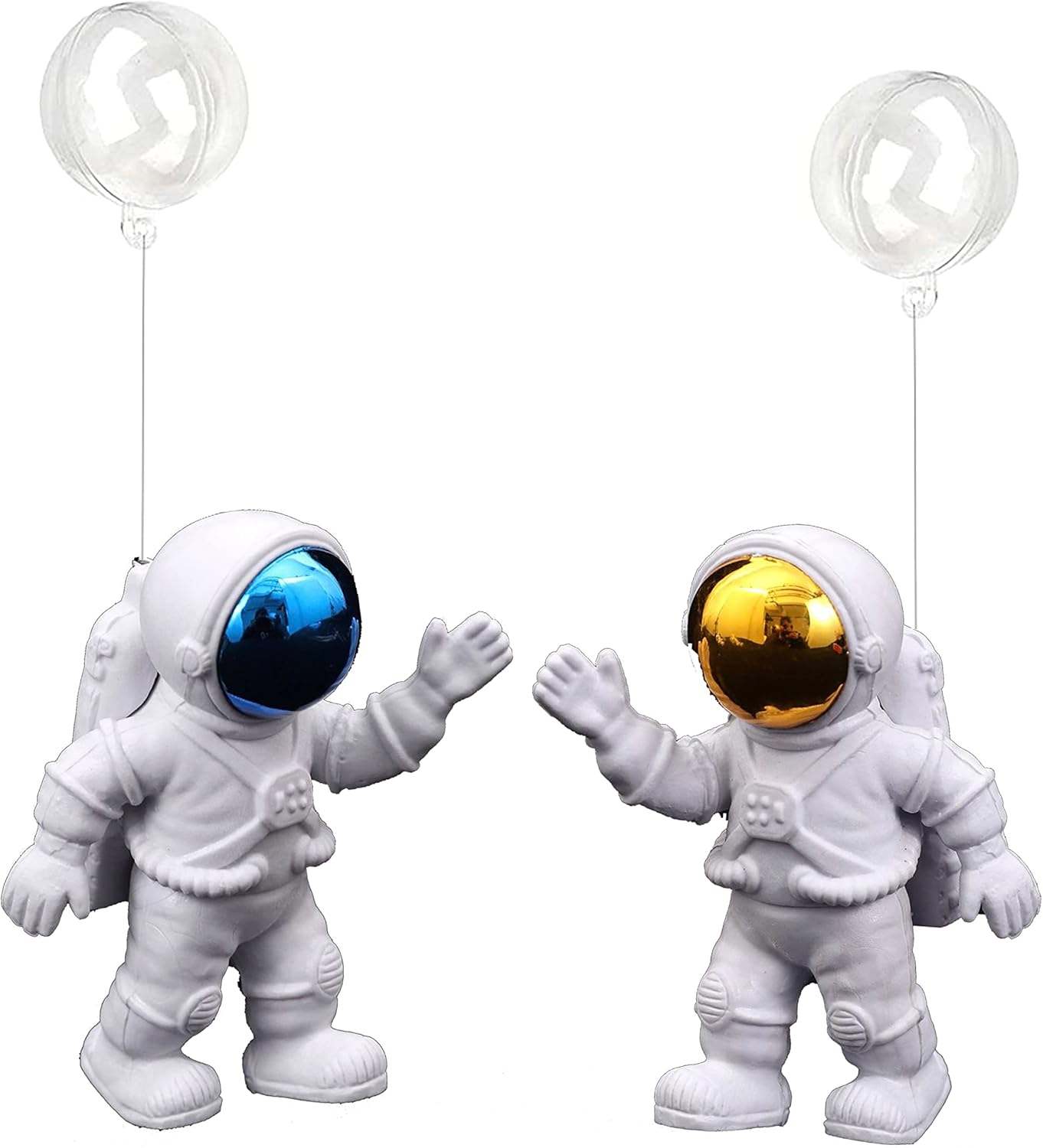 Floating Fish Tank Decorations, Aquarium Decorations Fish Tank Accessories, Suitable for All Kinds of Fish Tanks Scene Layout (2Pcs White Astronauts)