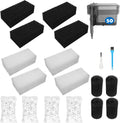 Aquarium Filter Media Replacement for AquaClear 50 Power Filter, Three-Stage Filtration Tank Filter Maintenance Kit, Fish Tank Filter for 20- to 50-Gallon Aquariums
