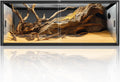 68 Gallon Reptile Tank, Large Terrarium for Bearded Dragons, Snakes, Leopard Geckos, Sliding Door & Top Ventilation, 48" x 18" x 18" Easy-to-Maintain Reptile Enclosure