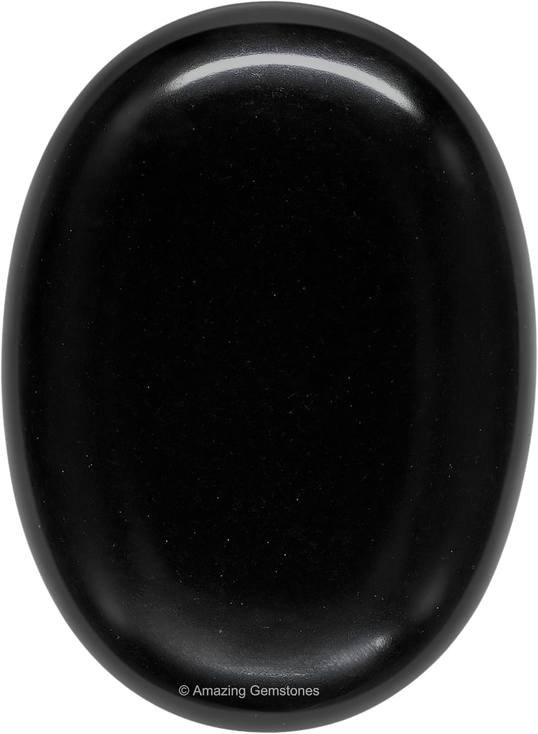 Amazing Gemstone Black Agate Crystals and Healing Stones - Large Palm Stone Crystals Piedra - Crystal for Good Luck, Balanced Positive Energy, Meditation - Unique Stocking Stuffers, Gifts for Women
