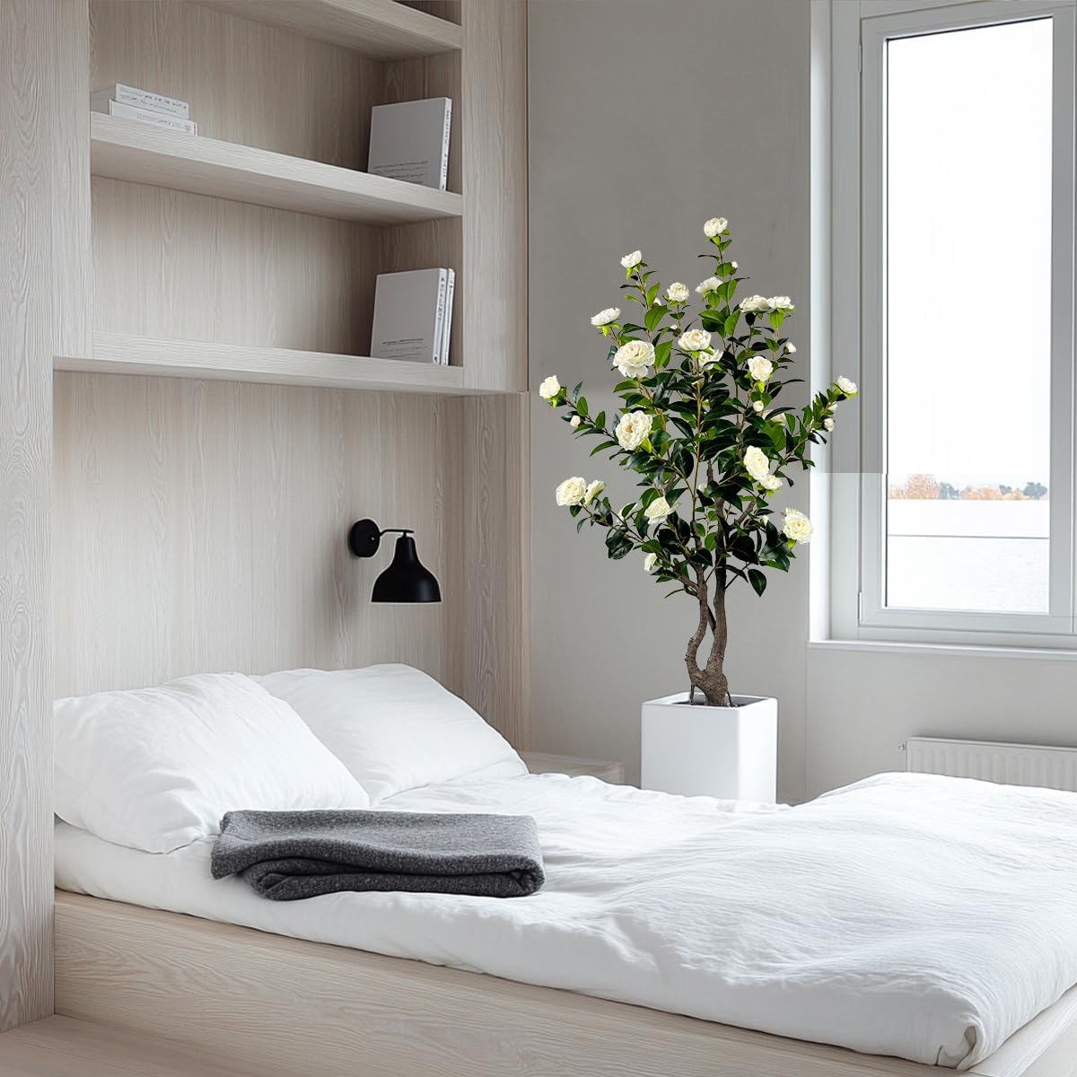 Artificial Camellia Tree 5ft Fake Trees pseudophyte