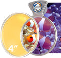 Flipper DeepSee Viewer Clear Orange Filter Attachment for Flipper DeepSee Viewer 4" Magnetic Aquarium Glass Magnifier for Coral Color Correction, Reef Photography and Aquarium Videography