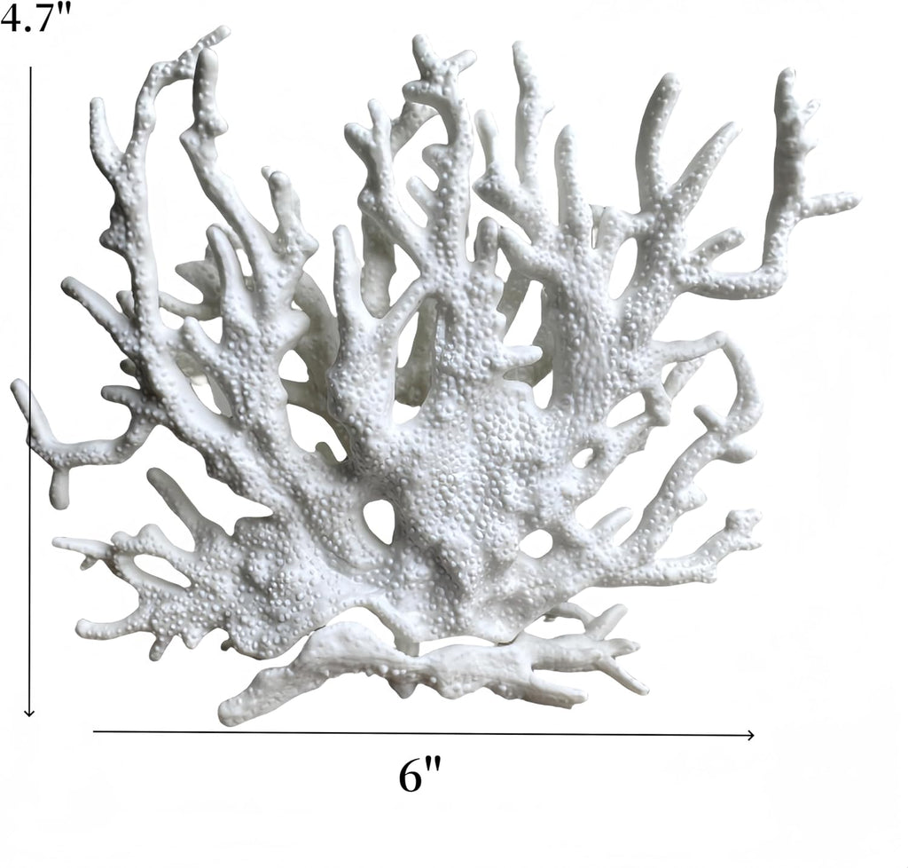 Fish Tank Decorations,Aquarium Corals Decoration, Aquarium Ornaments, Fish Tank Coral, Aquarium Corals Decoration, Fish Decorations for Aquarium (White, Medium)