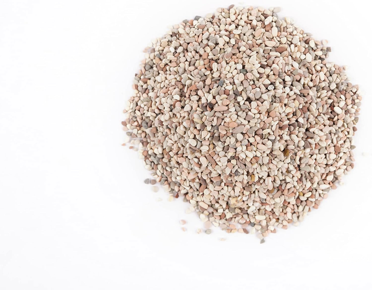 LANDEN Betanu Aquascape Sand for Aquarium Landscape 2L(7lbs), Aquarium Natural Cosmetic Gravel, Gravel for Indoor Plants, Fish Tank Decorative Sand, Light Colored Gravel, 2-3mm