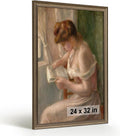 HLiWEGNS Vintage Bronze 24x32 Frame – Poster Frame with Aged Bronze Finish – Picture Frame for 24 x 32 Artwork, Canvas Prints, Puzzles, and Wall Decor